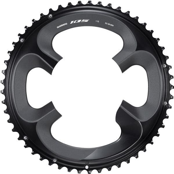 Shimano 105 FC-R7000 105 11 speed outer chainring, 53T-MW, black