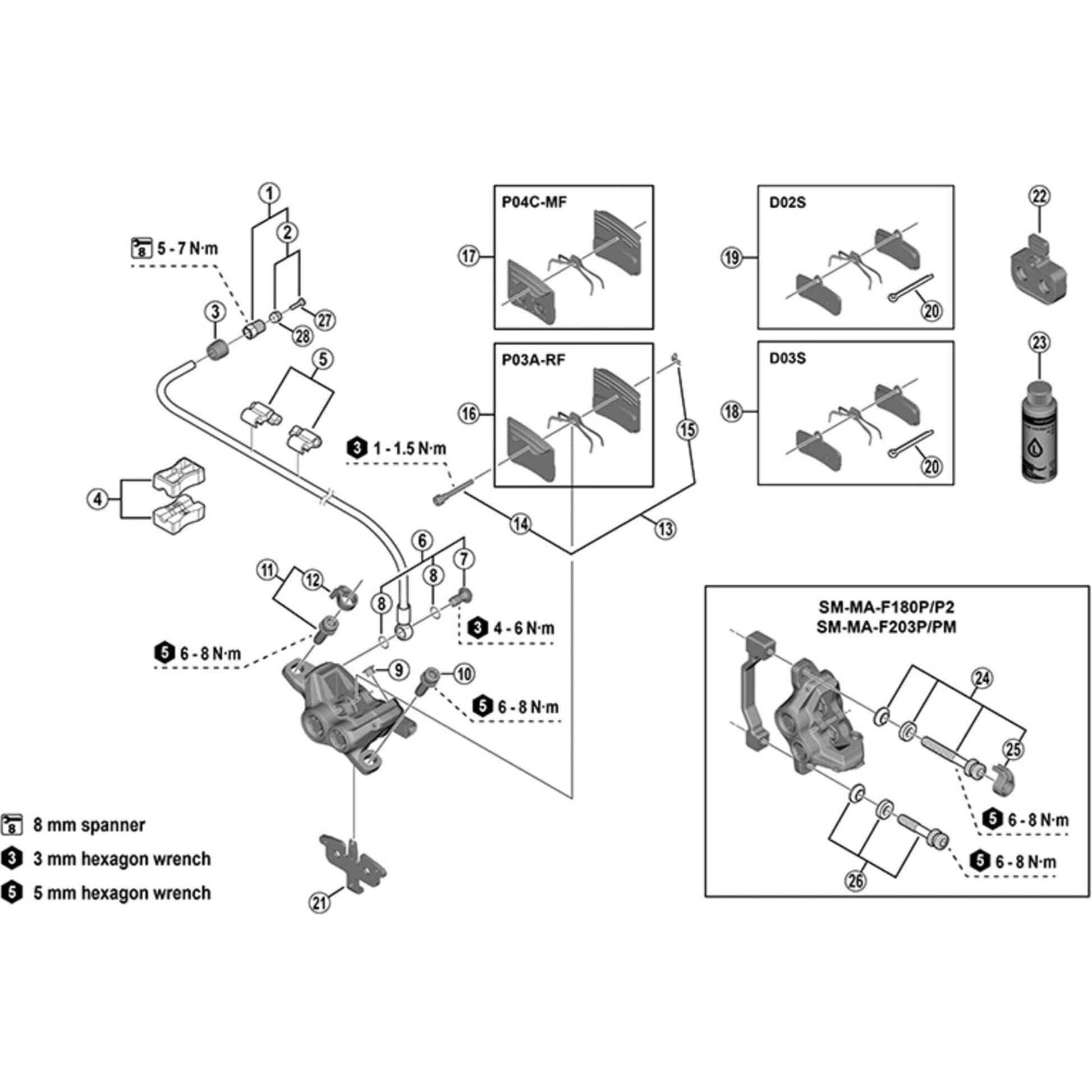 Shimano-Spares-BR-M9220-Bleed-spacer