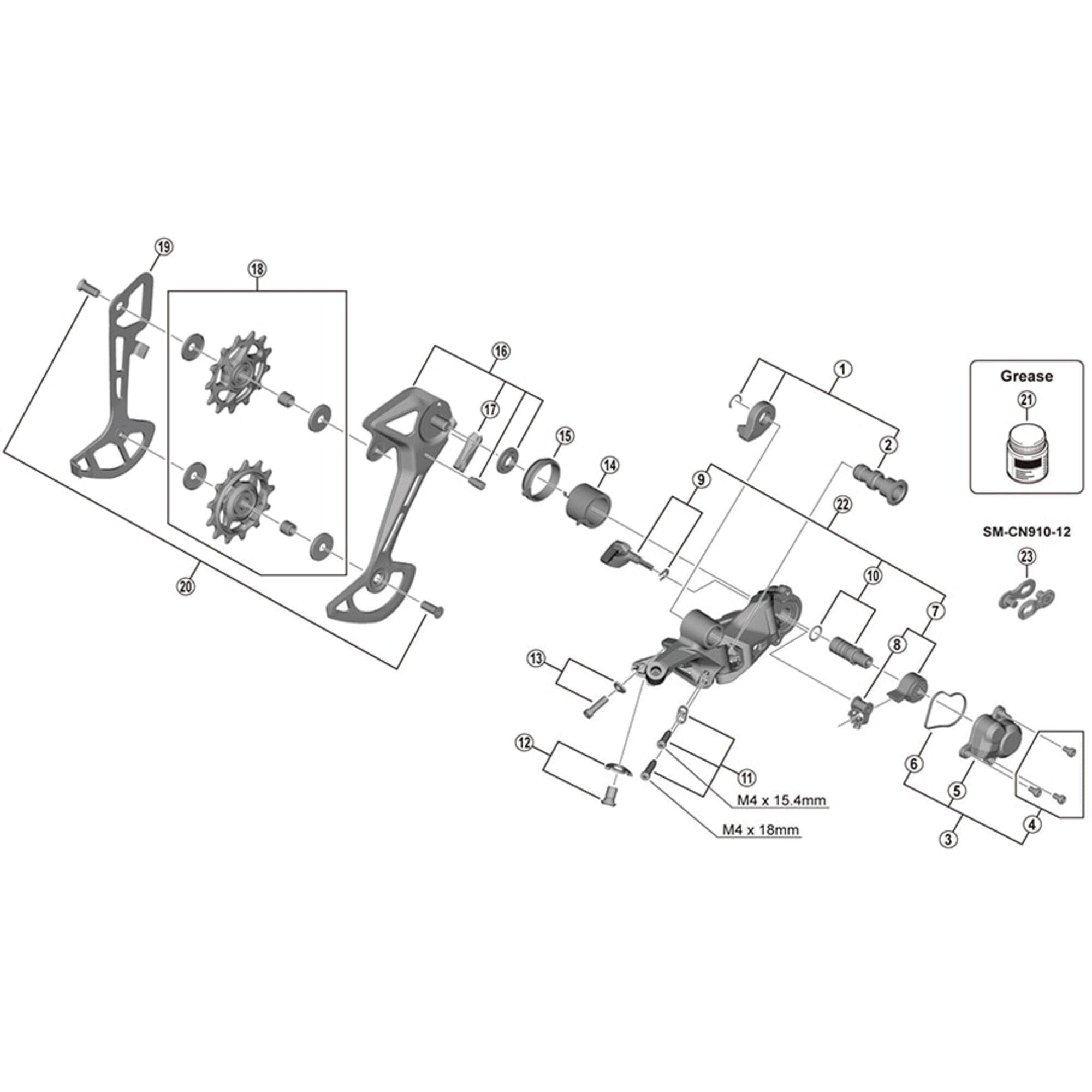 Shimano Spares RD-M7100 bumper