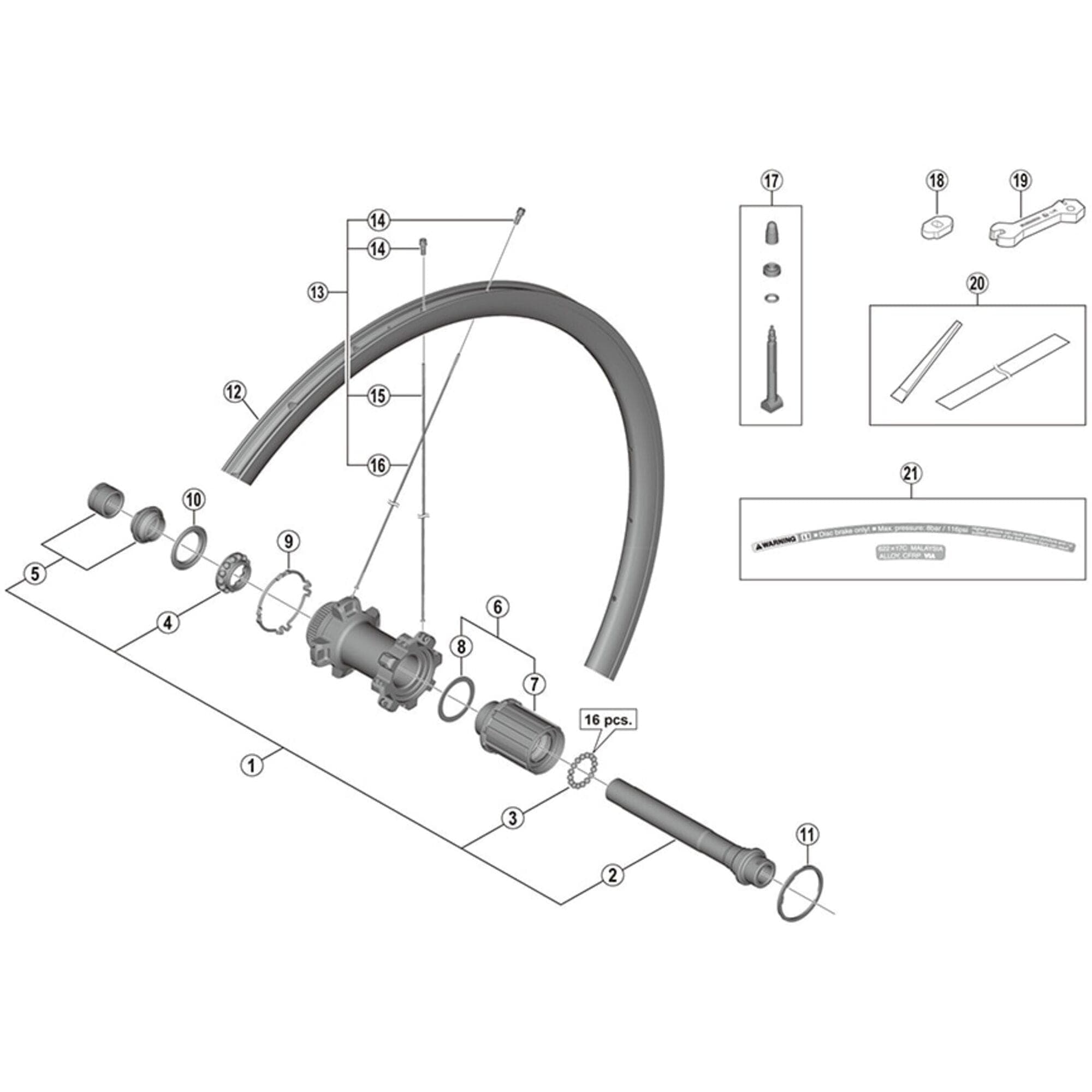 Shimano Workshop WH-9000-C24-CL-F nipple wrench; 3.75 mm