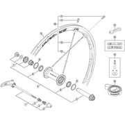 Shimano Spares WH-9000-C35-CL-F spoke; 272 mm