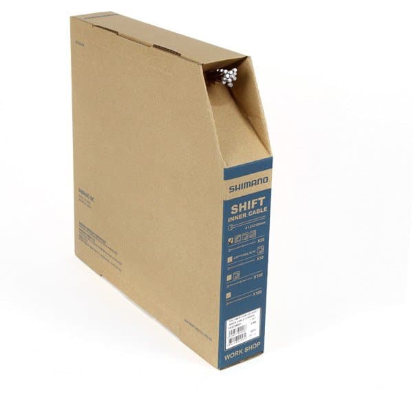 Shimano Road / MTB Polymer-coated gear inner wire; 1.2 x 2100; box 20