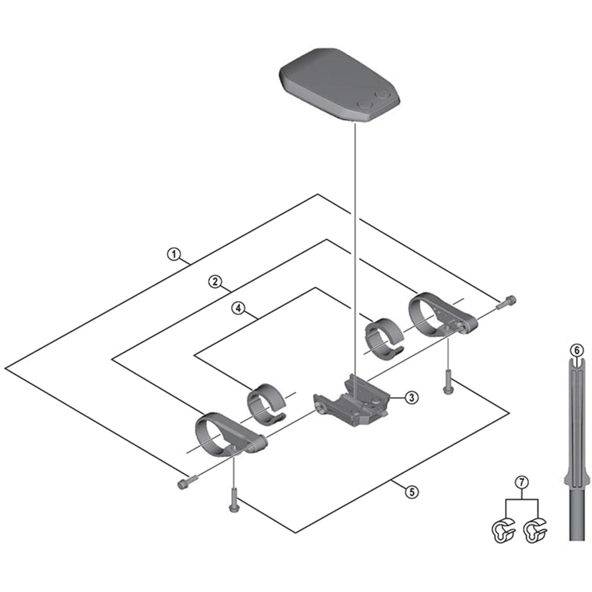 Shimano Spares SC-E6010 bracket terminal