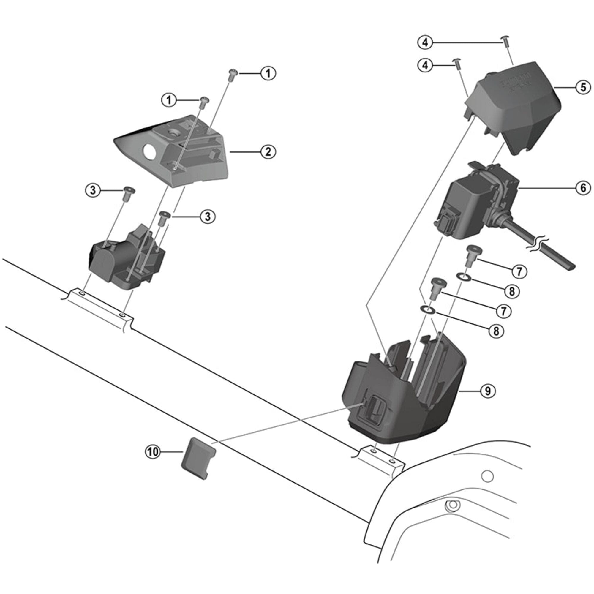 Shimano Spares BM-E6010 harness assembly 600mm