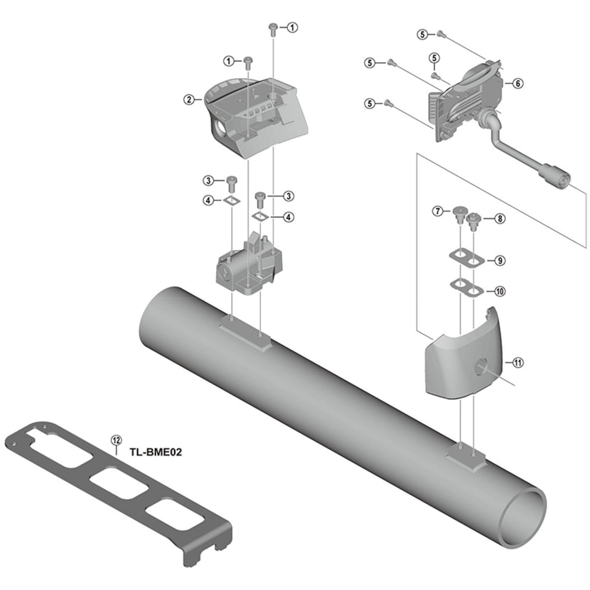 Shimano Spares BM-E8010 M5 bolt lower case F