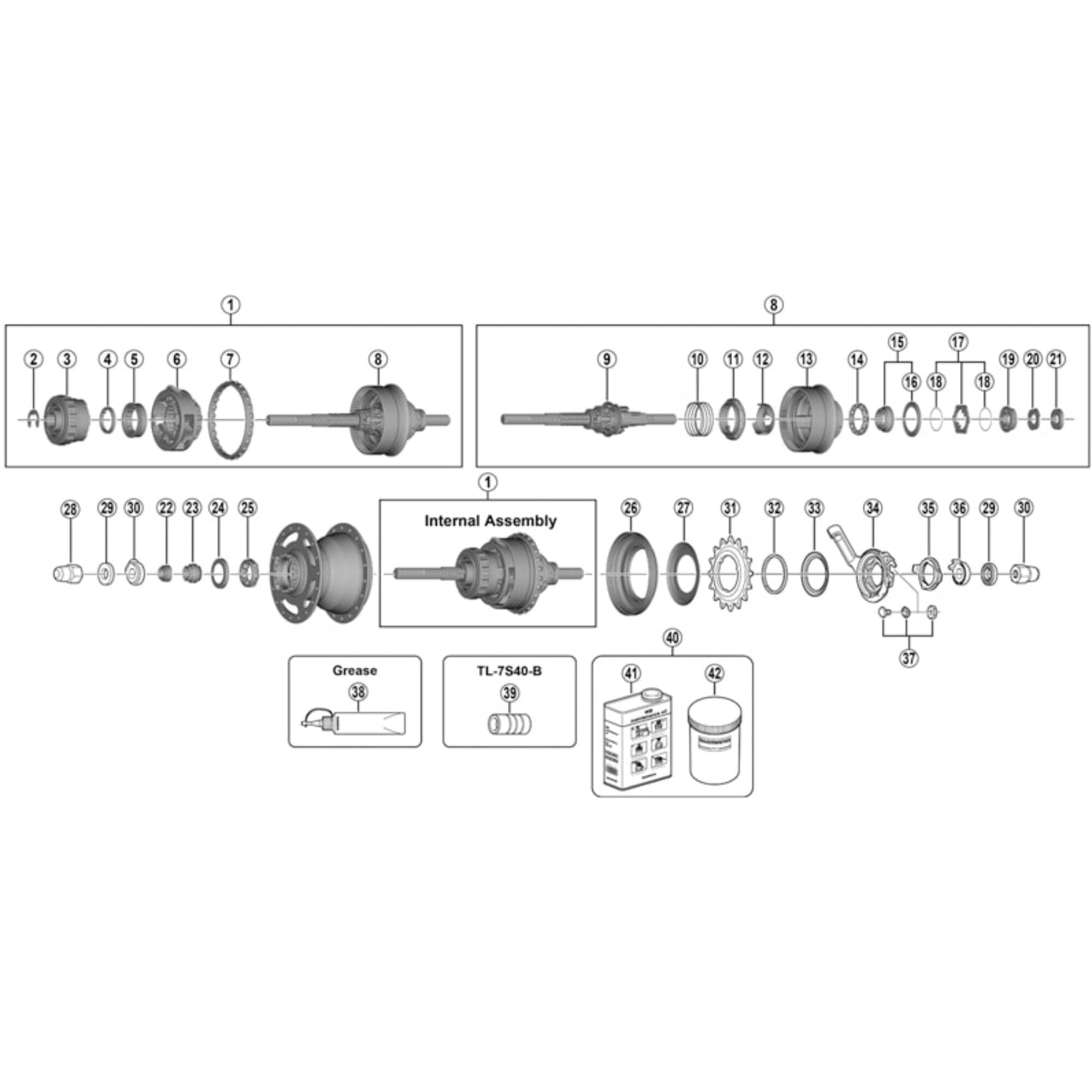 Shimano Nexus CJ-NX40 SG-3R75-A Cassette Joint Unit - 74Y 9817