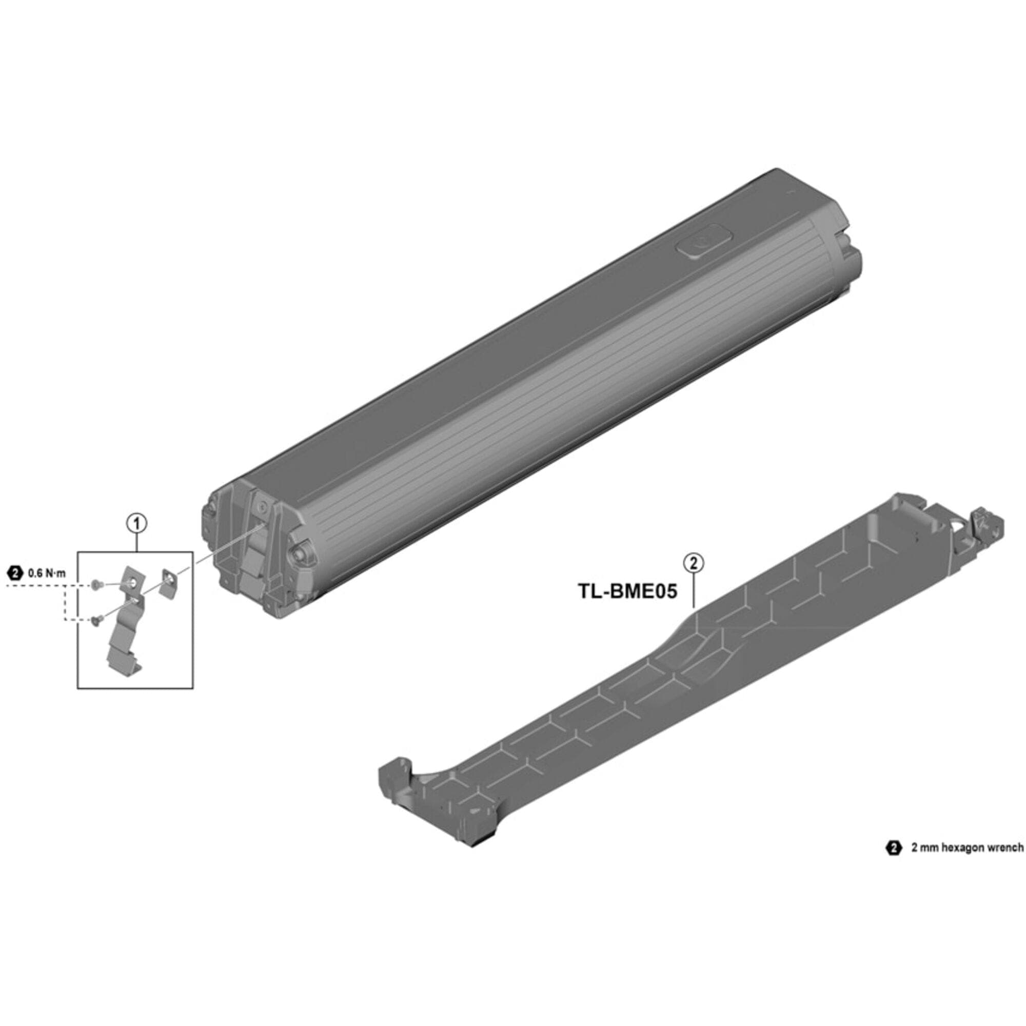 Shimano Spares BT-E8035 double latch unit