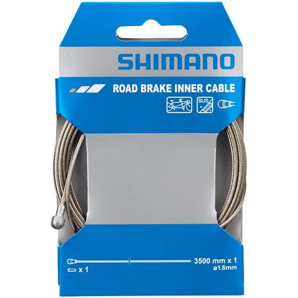 Shimano Spares Road tandem stainless steel inner brake wire;1.6 x 3500 mm; single