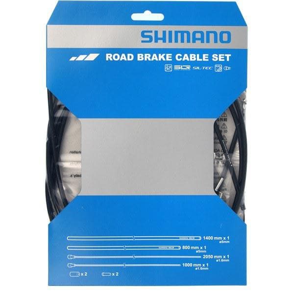 Shimano  Road brake cable set with SIL-TEC coated inner wire; black