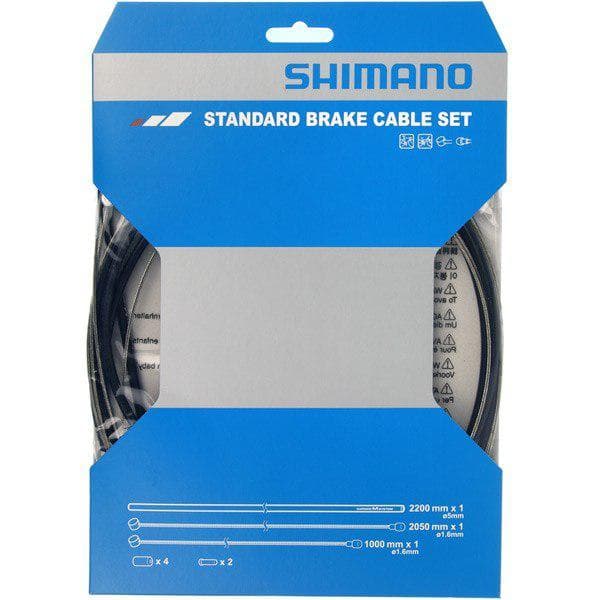 Load image into Gallery viewer, Shimano Spares Road / MTB brake cable set; black

