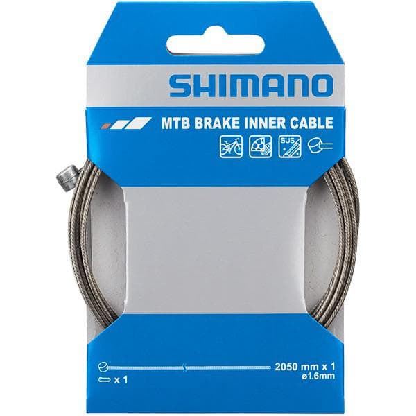 Shimano Spares MTB stainless steel inner brake wire;1.6 x 2050 mm; single