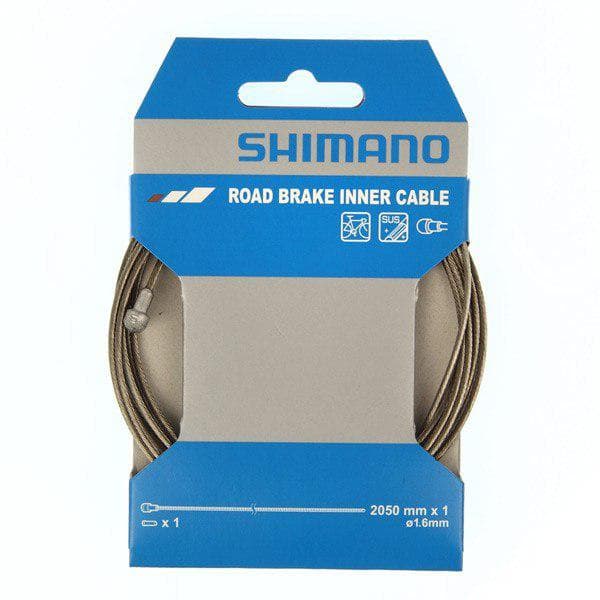 Load image into Gallery viewer, Shimano Spares Road stainless steel inner brake wire;1.6 x 2050 mm; single
