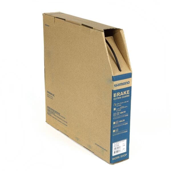 Shimano BC-9000 brake cable outer casing for road bikes; 5 mm x 40 m; black