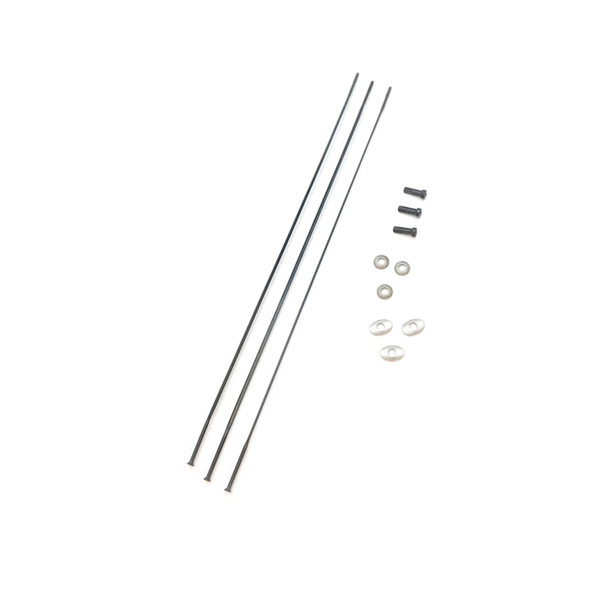 Zipp Spokes & Nipples & Washers Cx Ray Straight-Pull External Hex Secure Lock Black Oxide (3 Pcs)