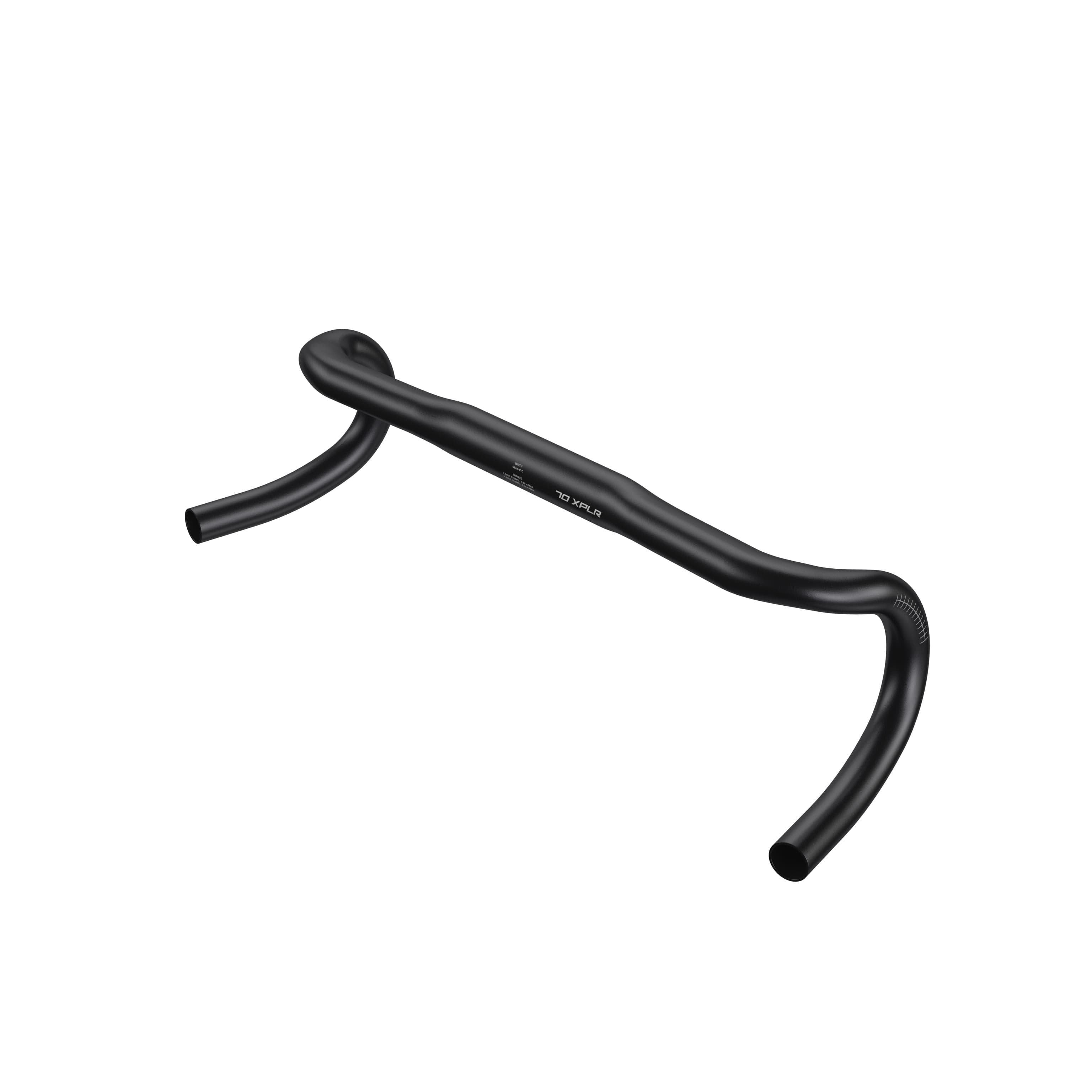 Zipp Handlebar Drop Service Course 70 Xplr A2: Bead Blast Black With Etched Logo 46Cm