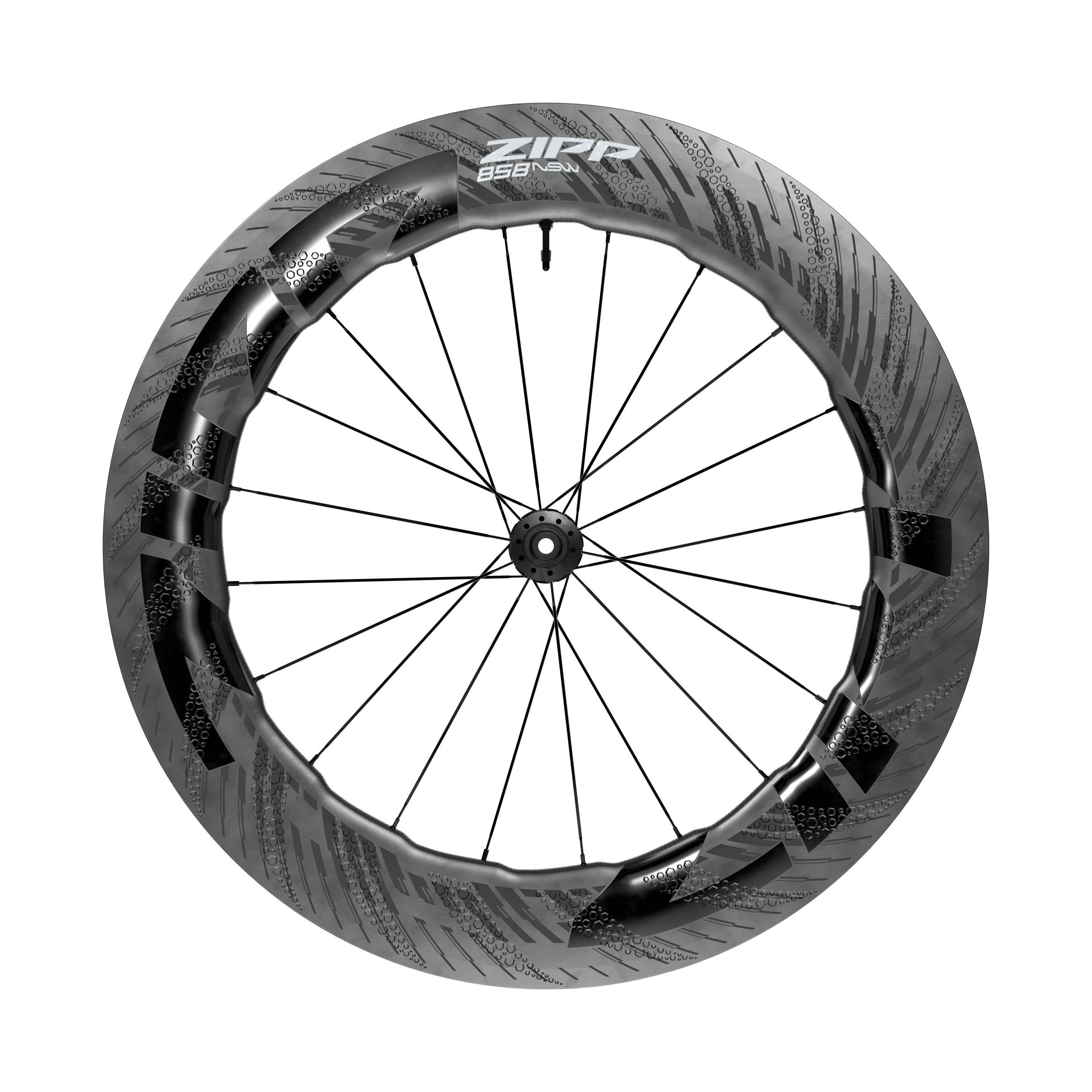 Zipp 858 NSW Carbon Wheelset D1:  11/12 SPEED