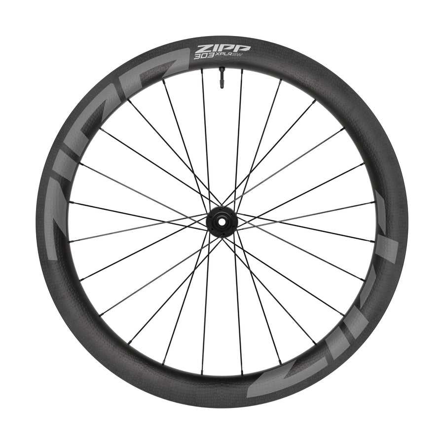 Zipp 303 XPLR SW Carbon Tubeless Disc Brake Center Locking 700C Front 24Spokes 12X100mm Standard Graphic A1:  12X100MM