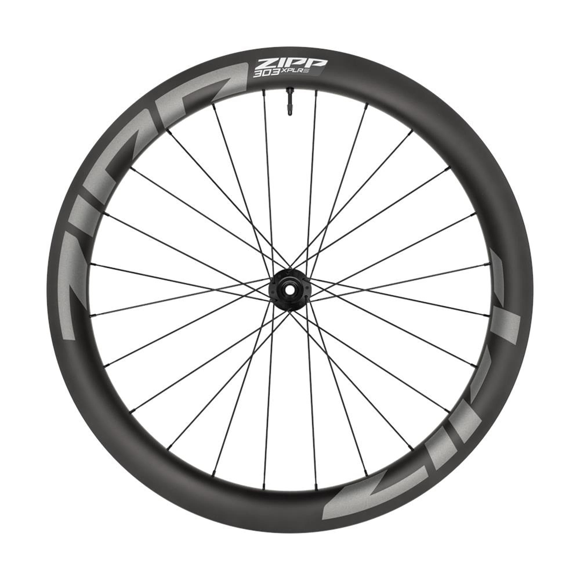 Zipp 303 XPLR S Carbon Tubeless Disc Brake Center Locking 700C Front 24Spokes 12X100mm Standard Graphic A1:  12X100MM