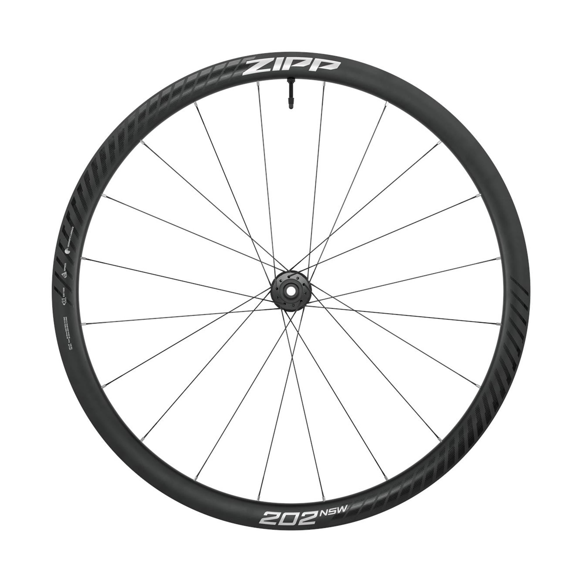 ZIPP 202 NSW Carbon Tubeless Disc Brake Center Locking 700c Front A1: DARK GREY GRAPHIC 700C