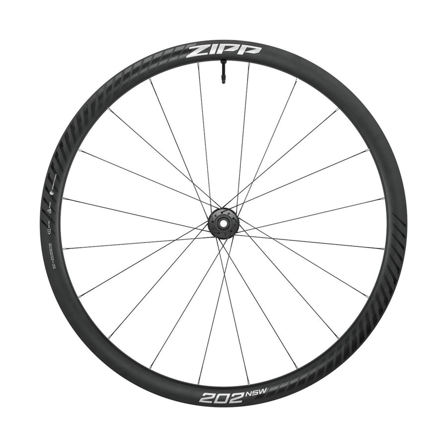 ZIPP 202 NSW Carbon Tubeless Disc Brake Center Locking 700c Front A1: DARK GREY GRAPHIC 700C