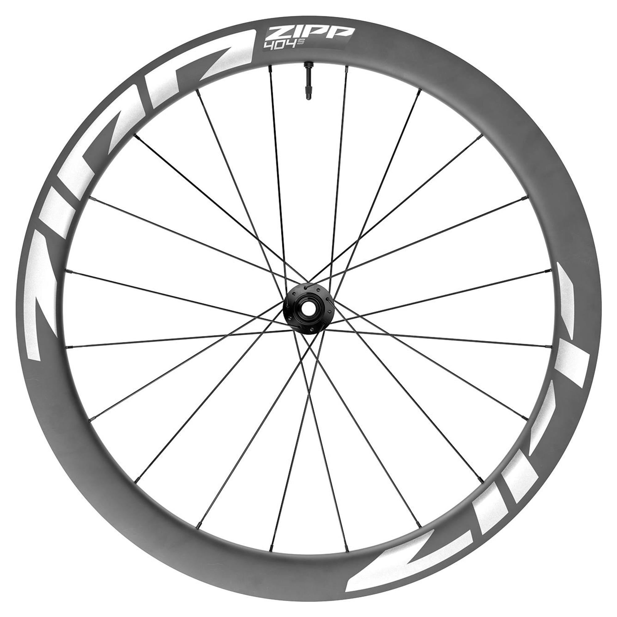 ZIPP 404 S Carbon Tubeless Front Wheel A1: WHITE GRAPHIC 700C