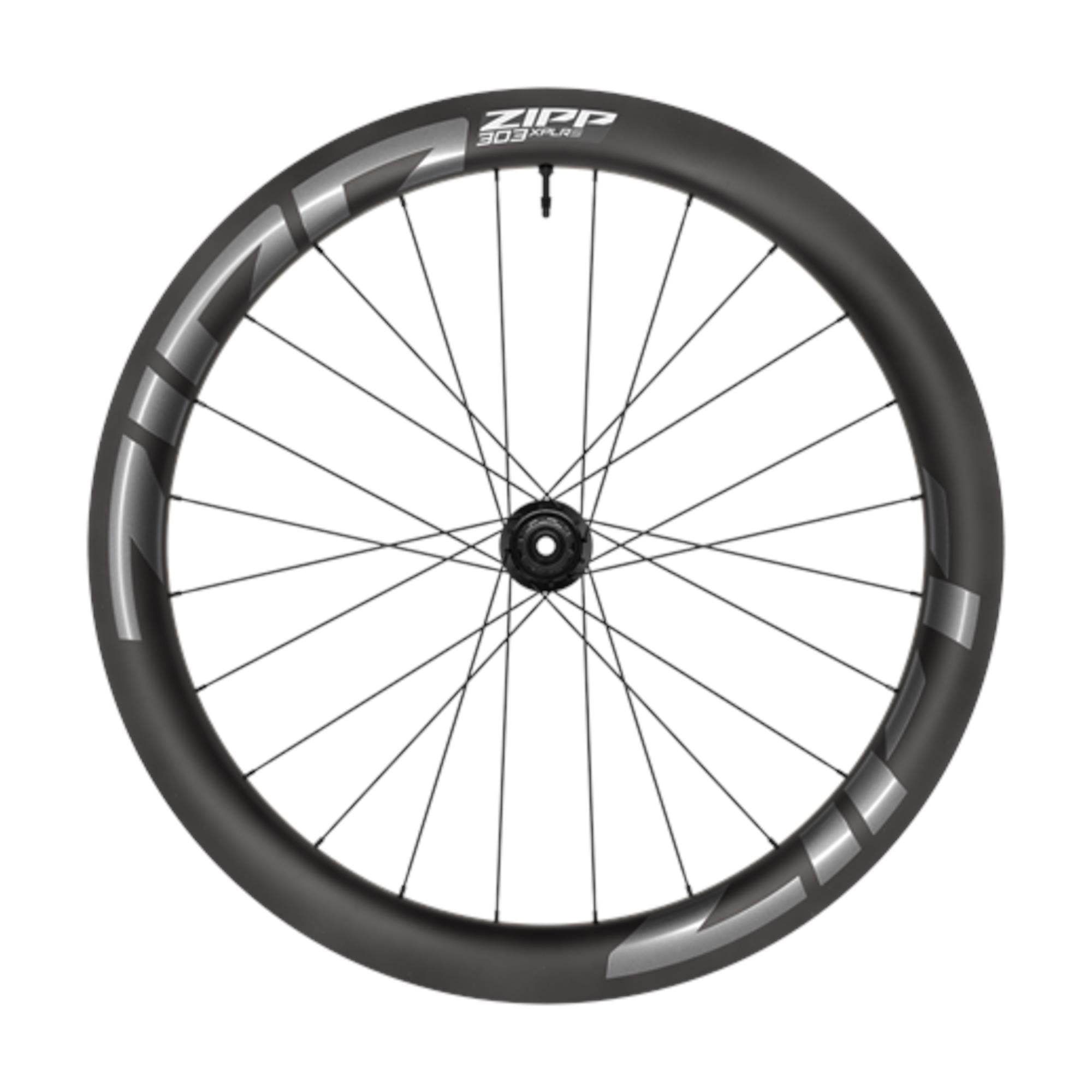 ZIPP 303 XPLR S Carbon Tubeless Front Wheel B1: DARK GREY GRAPHIC 700C