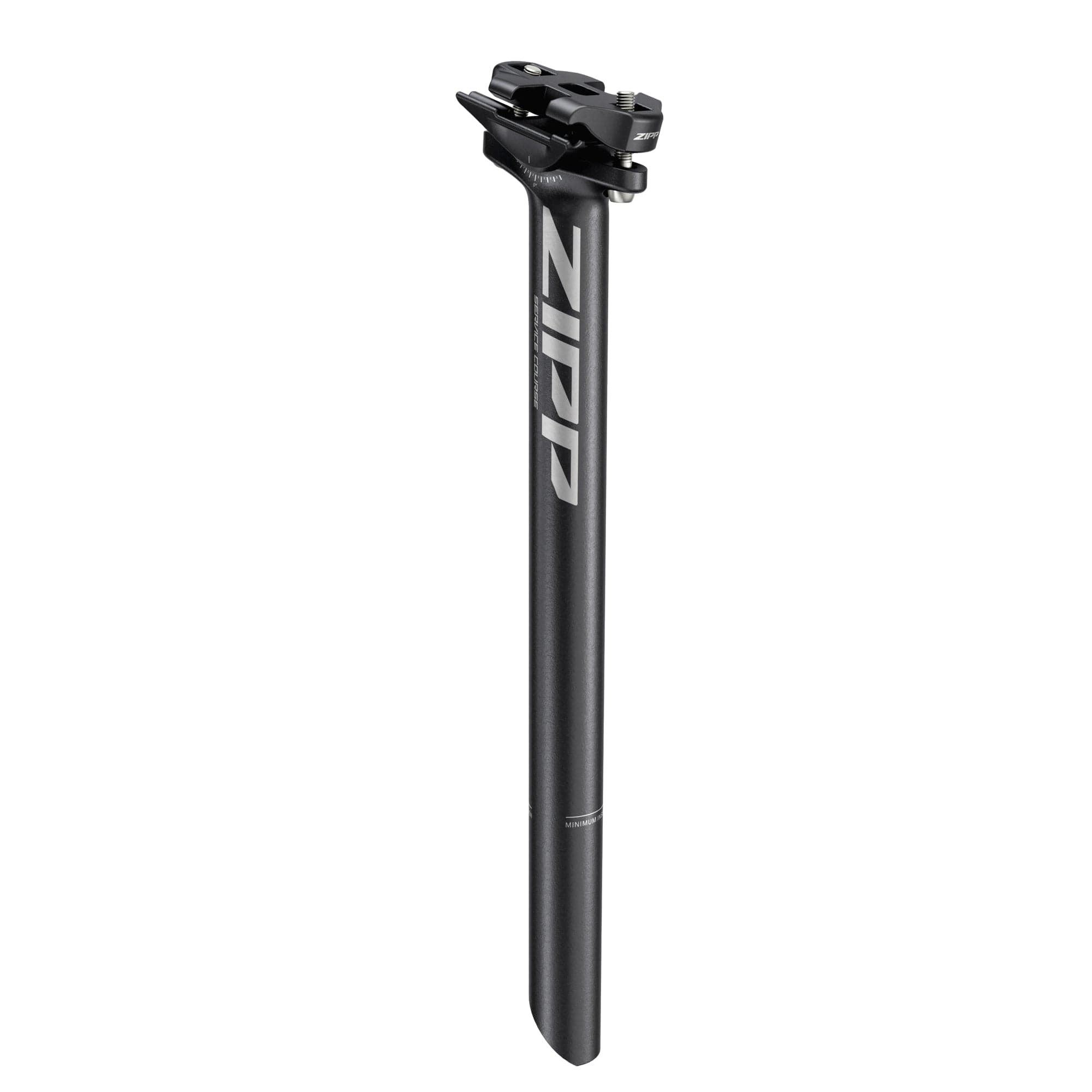 Zipp Seatpost Service Course 350Mm Length 0Mm Setback B2: Blast Black With Etched Logo