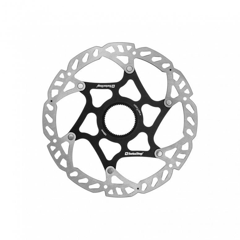SwissStop Catalyst Pro - Centre Lock - Silver/Black - 180mm