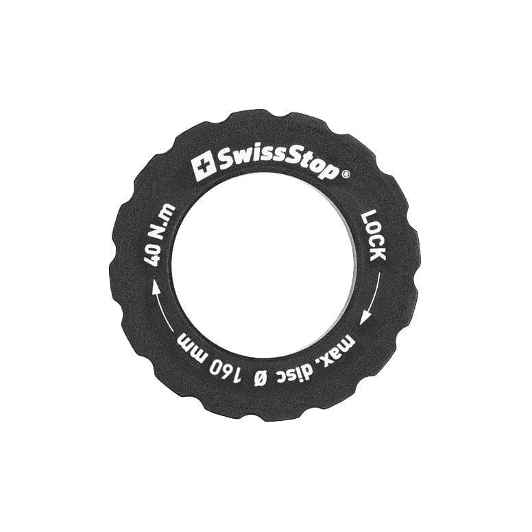 SwissStop Centre Lock Lockring Max 160mm Rotor - Black - 160mm