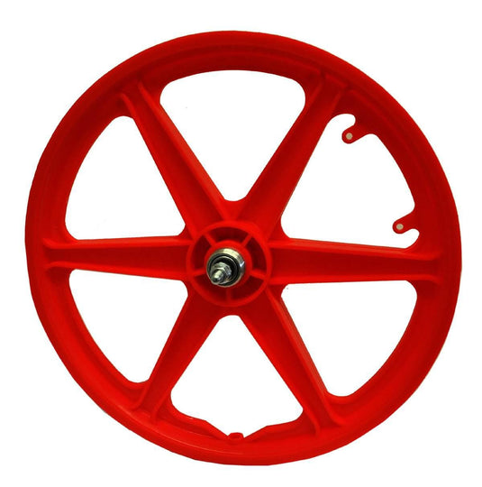 20" Rear Straight 6 "RED" BMX 6 Spoke Mag Nylon wheel 20A