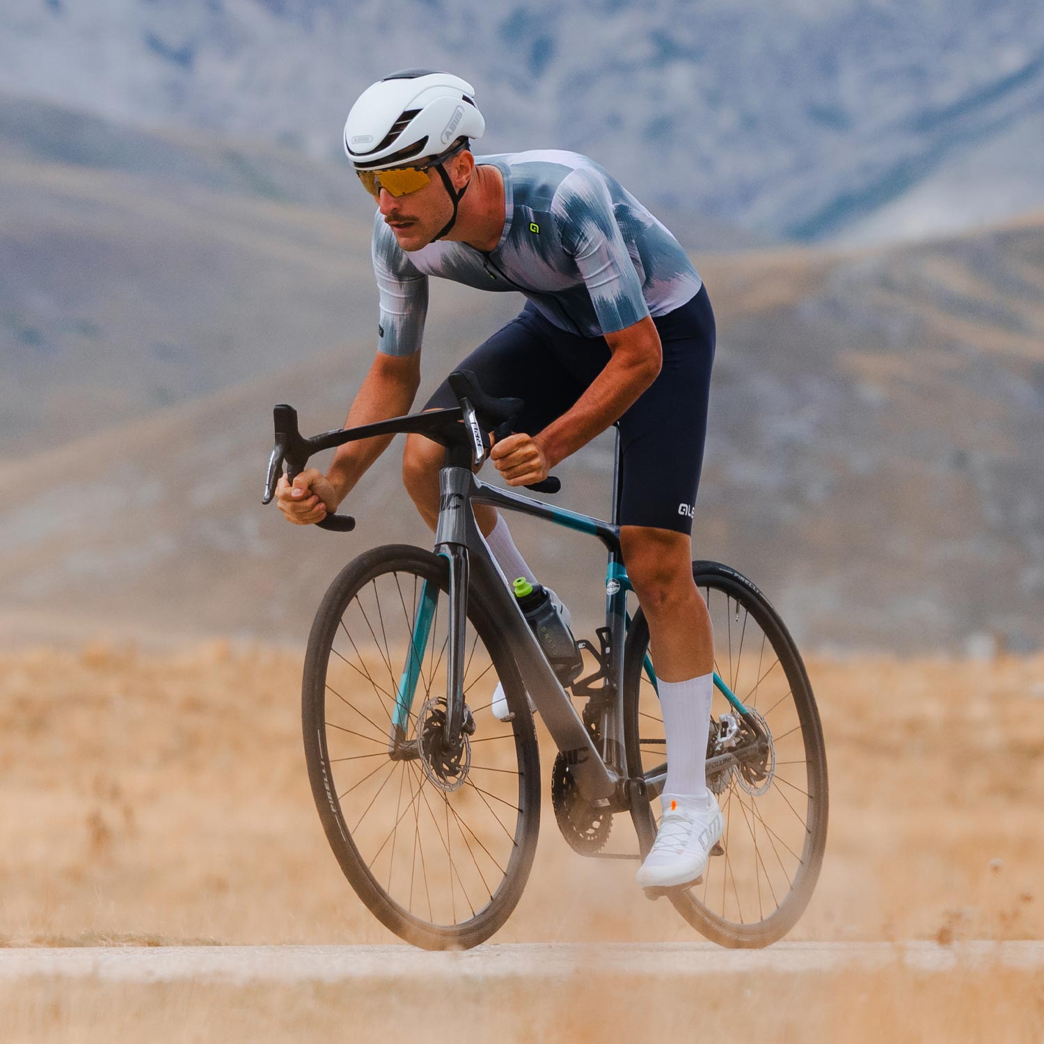 Ale Clothing Argon PR-E Short Sleeved Skinsuit - S - Grey PR-E