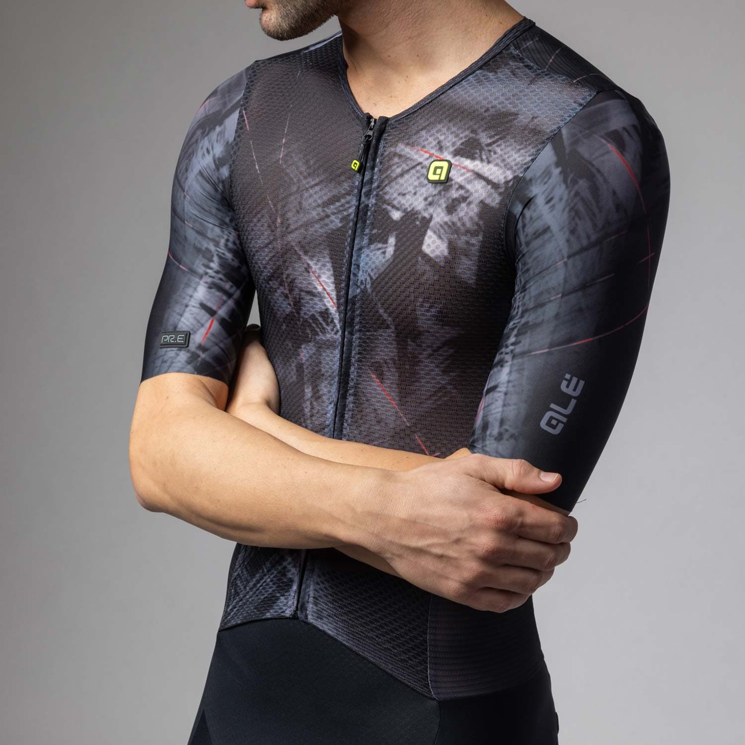 Ale Clothing Mirror Pr-E SS Skinsuit Black XXL