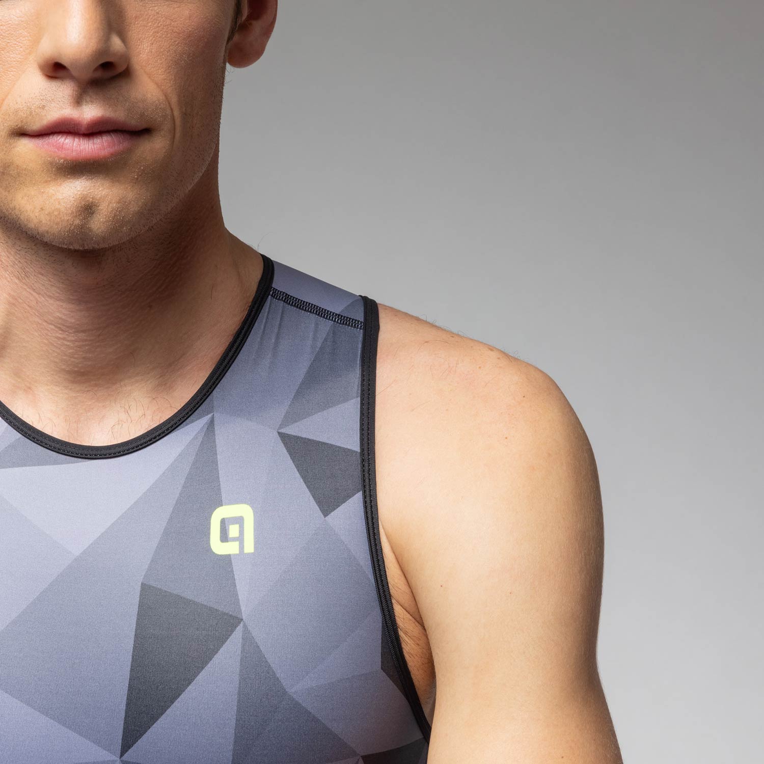 Ale Clothing Triple Sleeveless Tri Suit - L - Grey PR-E
