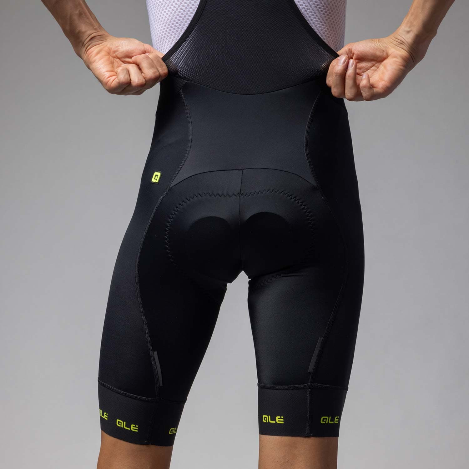 Ale Clothing Strada 2.0 PR-E Bibshorts Acid Green M