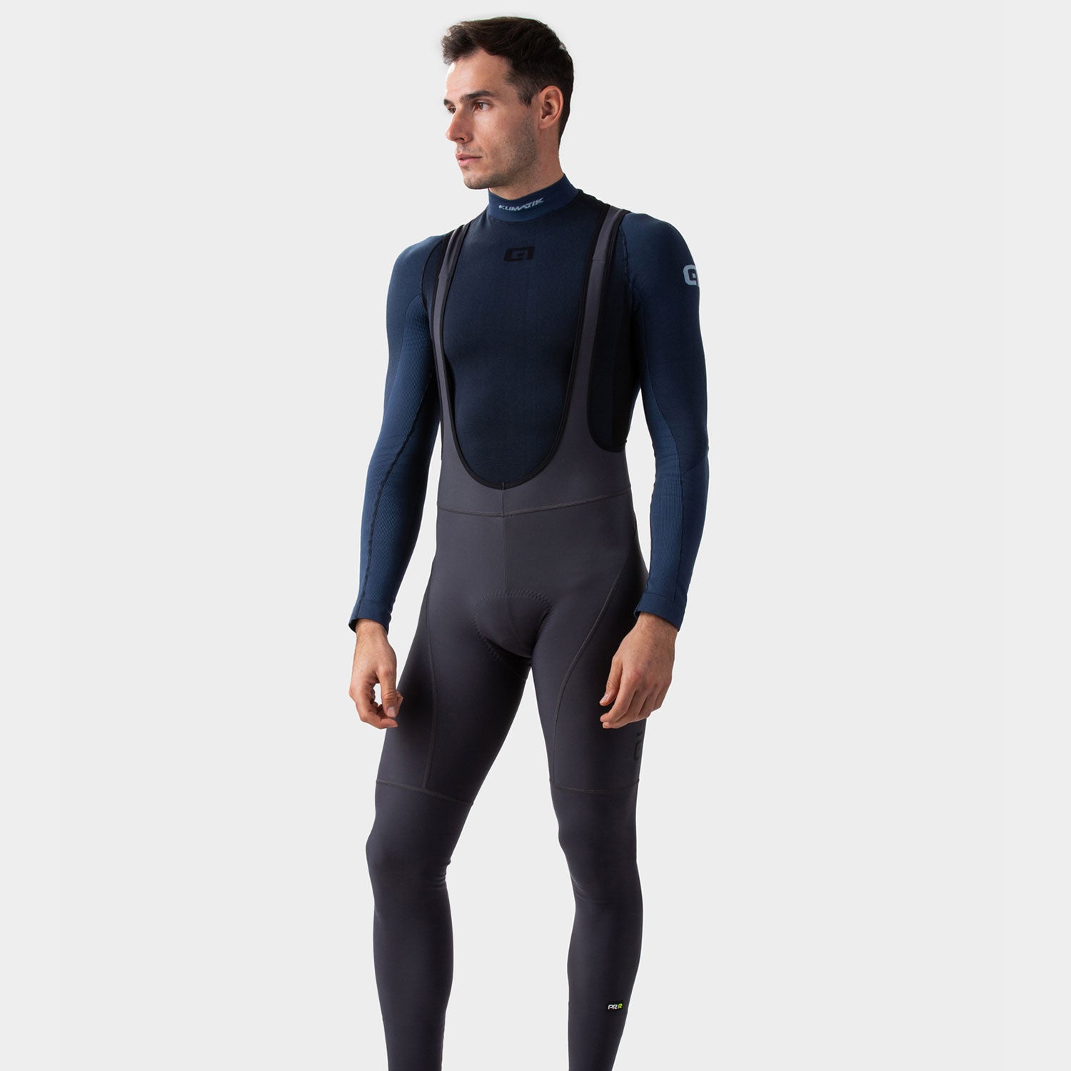 Ale Clothing Road PR-R Bibtights - L - Grey PR-R