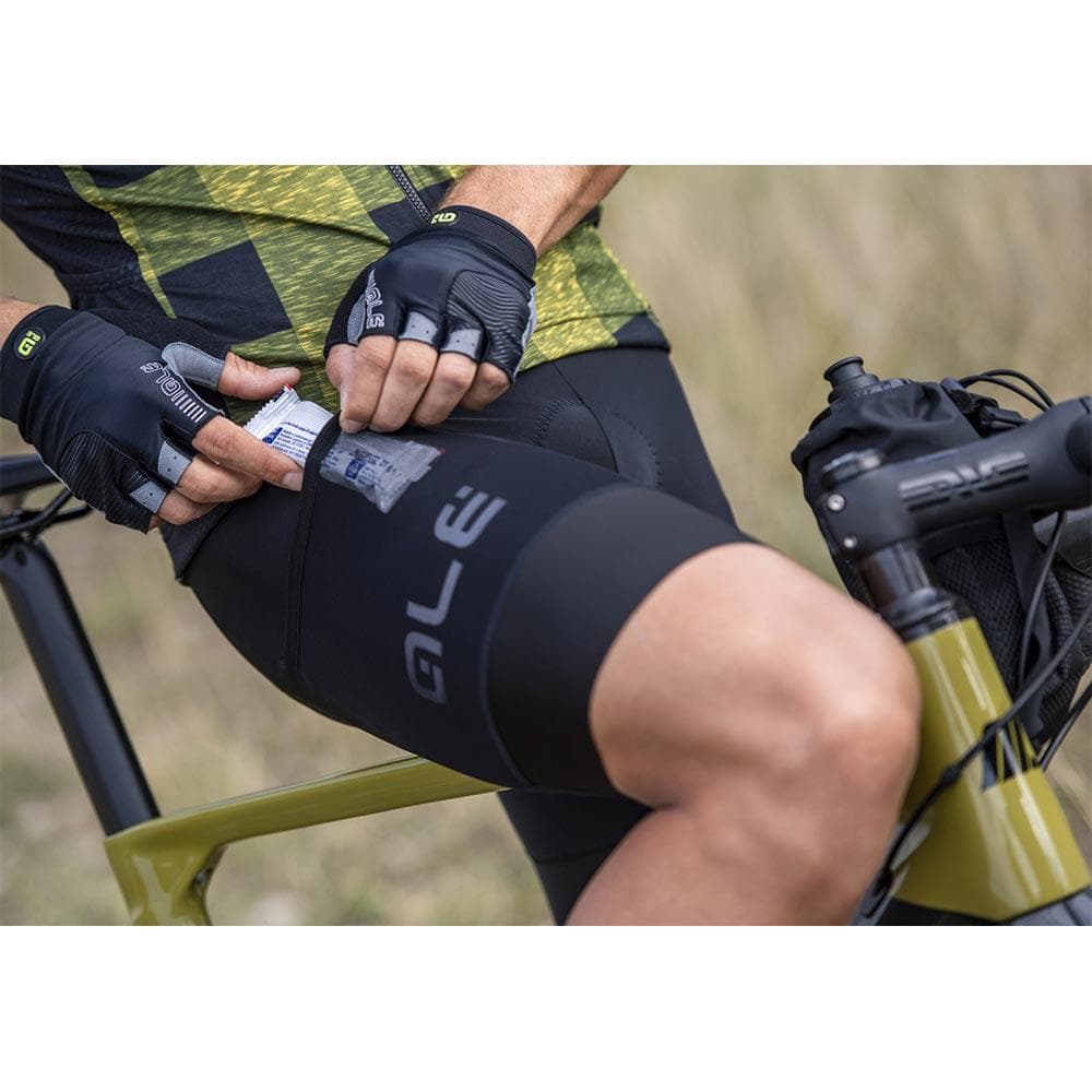 Ale Clothing Stones Cargo Off Road Bibshorts Black M