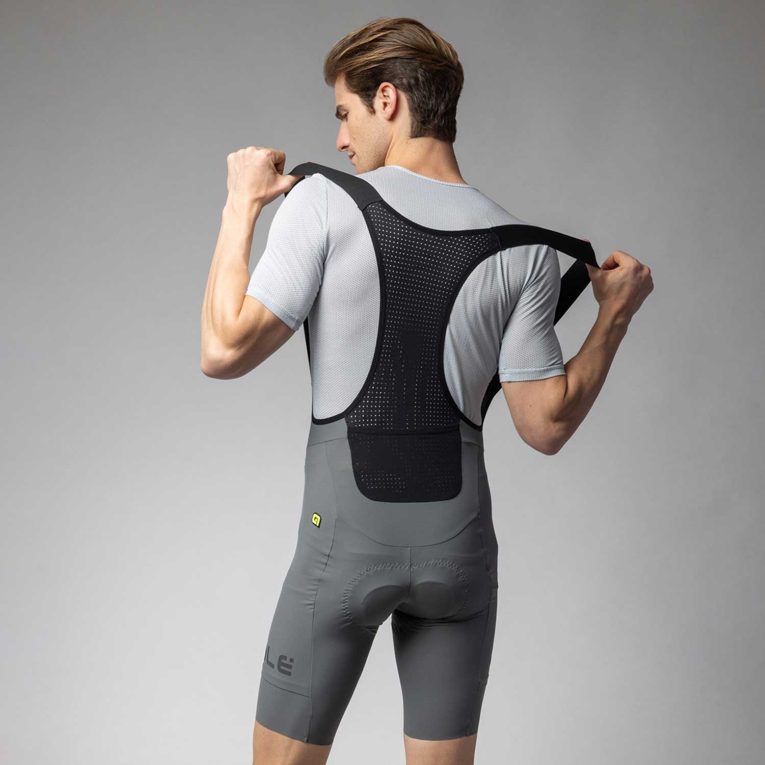 Ale Clothing Gravel-Pro Off Road Gravel Bibshorts Brown L