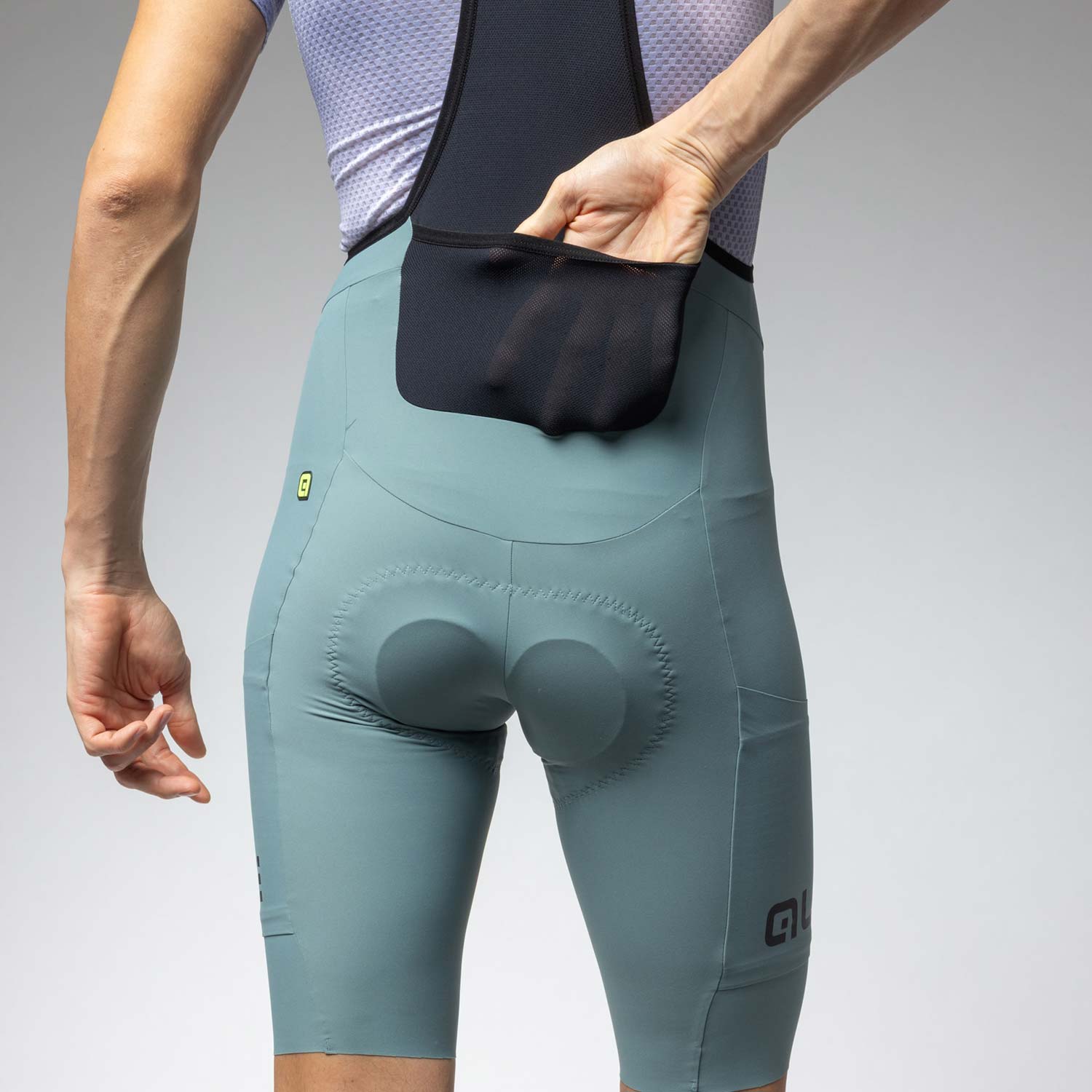 Ale Clothing Gravel Pro Off Road Bibshorts - M - Cyan Off Road/Gravel