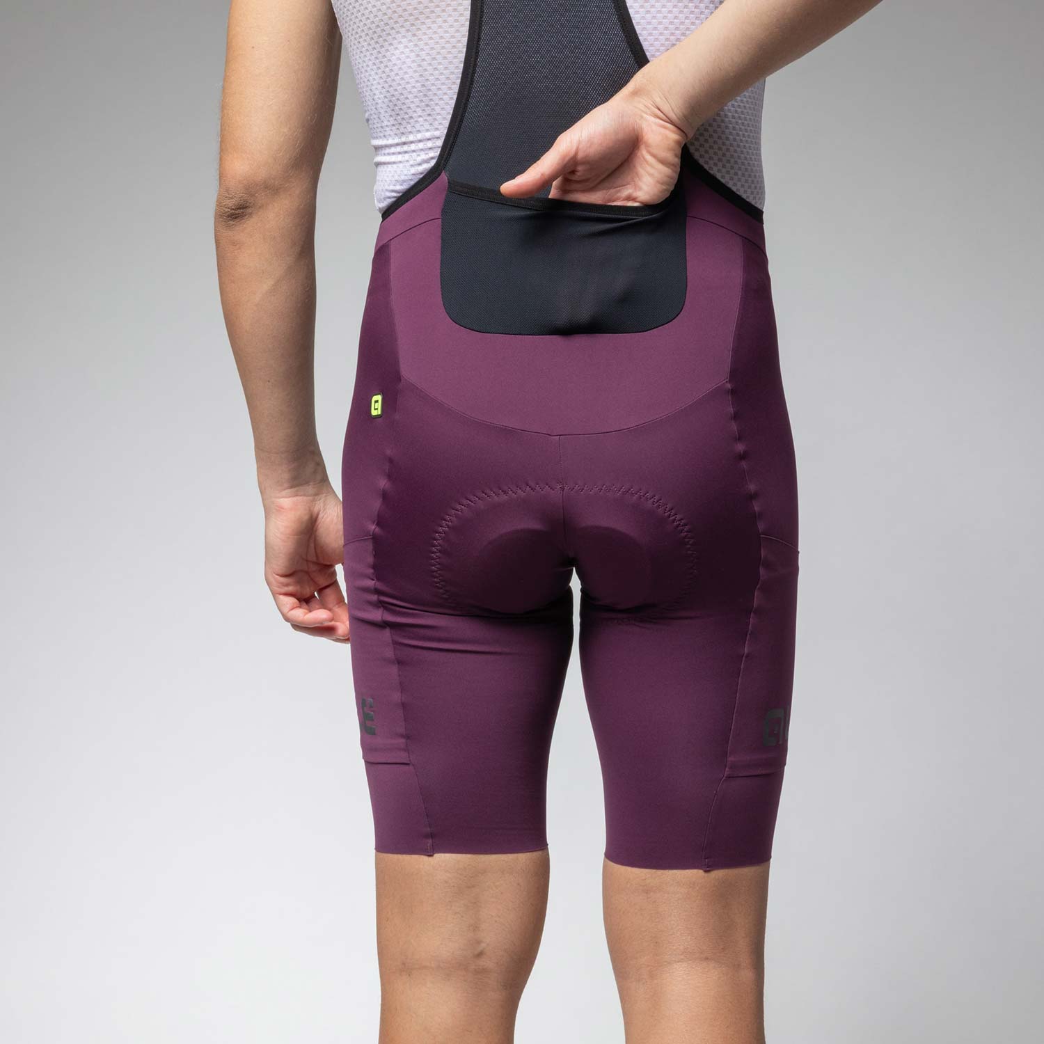 Ale Clothing Gravel Pro Off Road Bibshorts - M - Purple Off Road/Gravel
