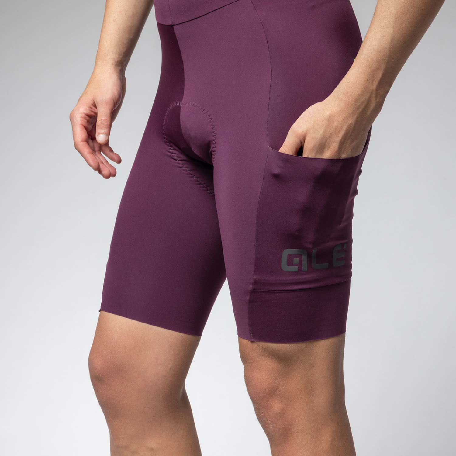 Ale Clothing Gravel Pro Off Road Bibshorts - XXL - Purple Off Road/Gravel