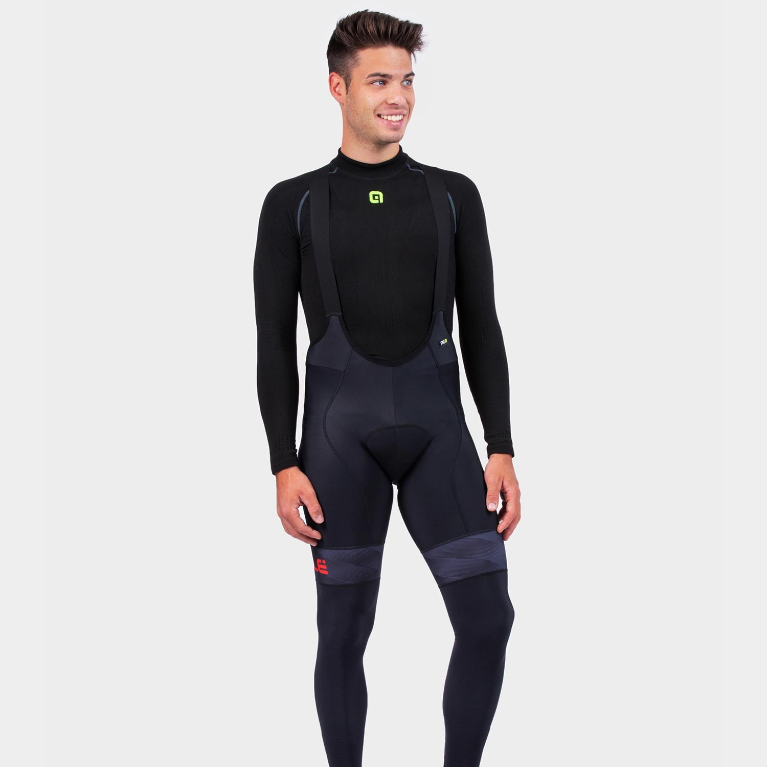 Ale Clothing Mild Pr-R Bibtights Black-Red XXL