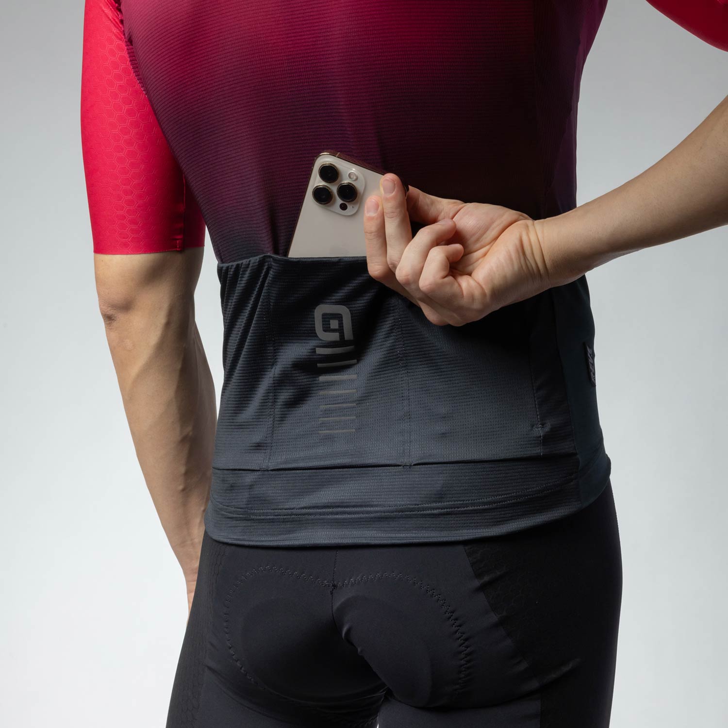 Ale Clothing Velocity 2.0 R-EV1 Short Sleeved Jersey - M - Burgundy R-EV1