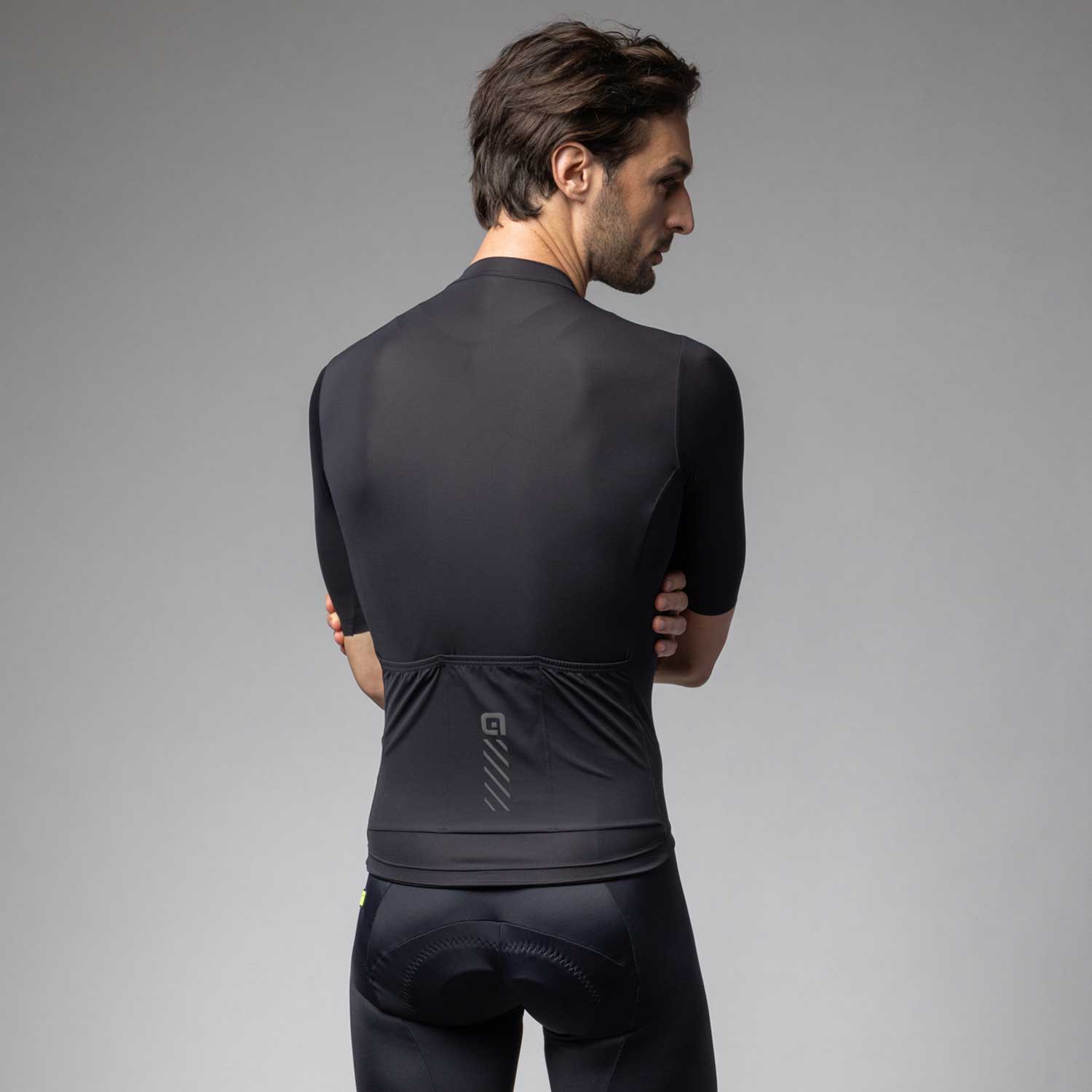 Ale Clothing Colour Block Pragma Short Sleeved Jersey Black M