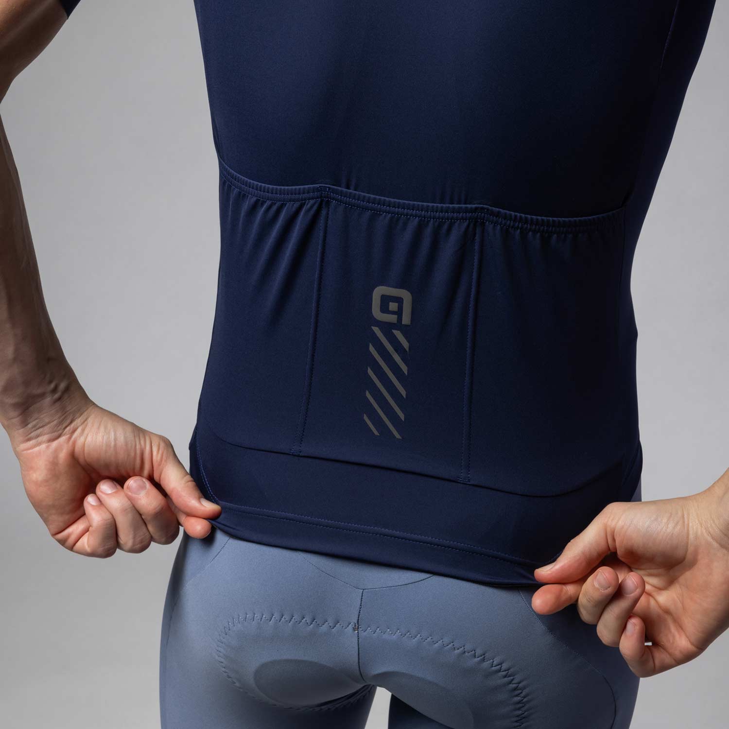 Ale Clothing Colour Block Pragma Short Sleeved Jersey Navy Blue M