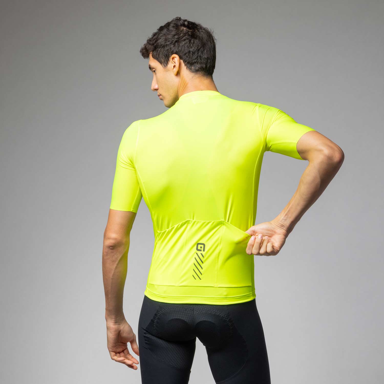 Ale Clothing Colour Block Pragma Short Sleeved Jersey Fluo Yellow M