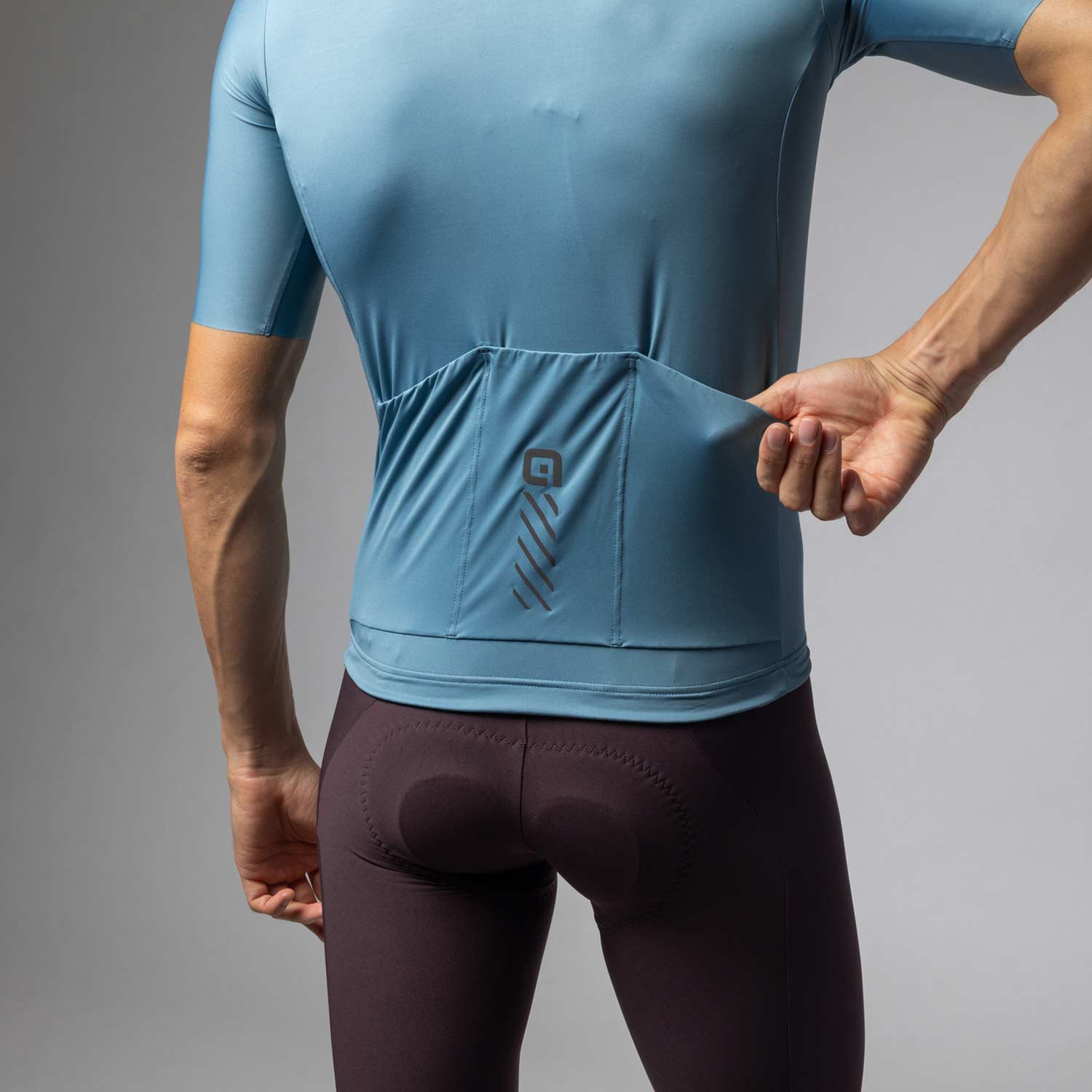 Ale Clothing Colour Block Pragma Short Sleeved Jersey Eucalyptus S