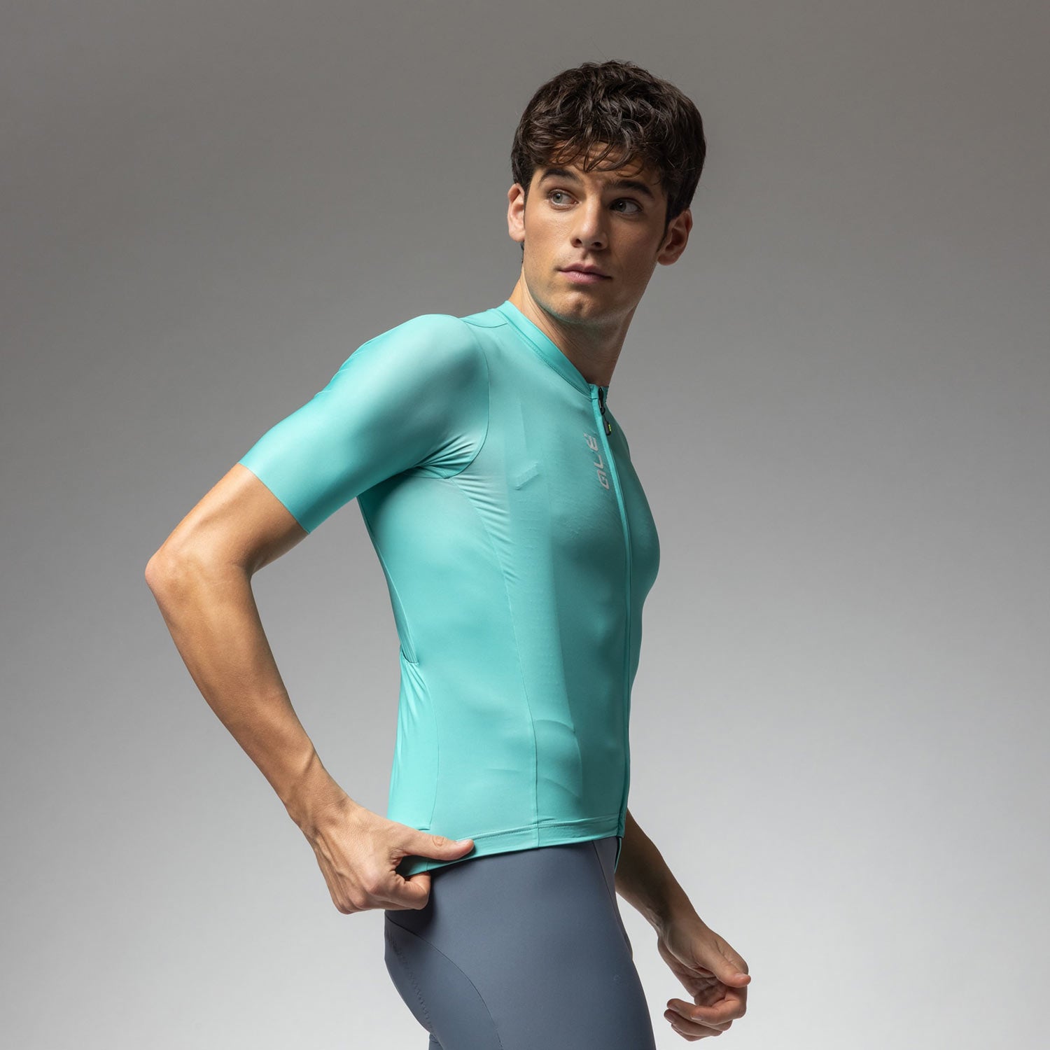Ale Clothing Colour Block Pragma Short Sleeved Jersey SS26 - L - Cyan Pragma