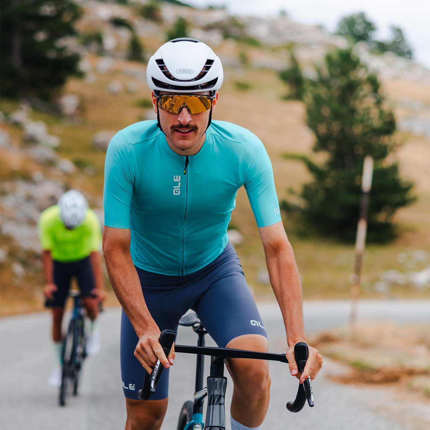 Ale Clothing Colour Block Pragma Short Sleeved Jersey SS26 - L - Cyan Pragma