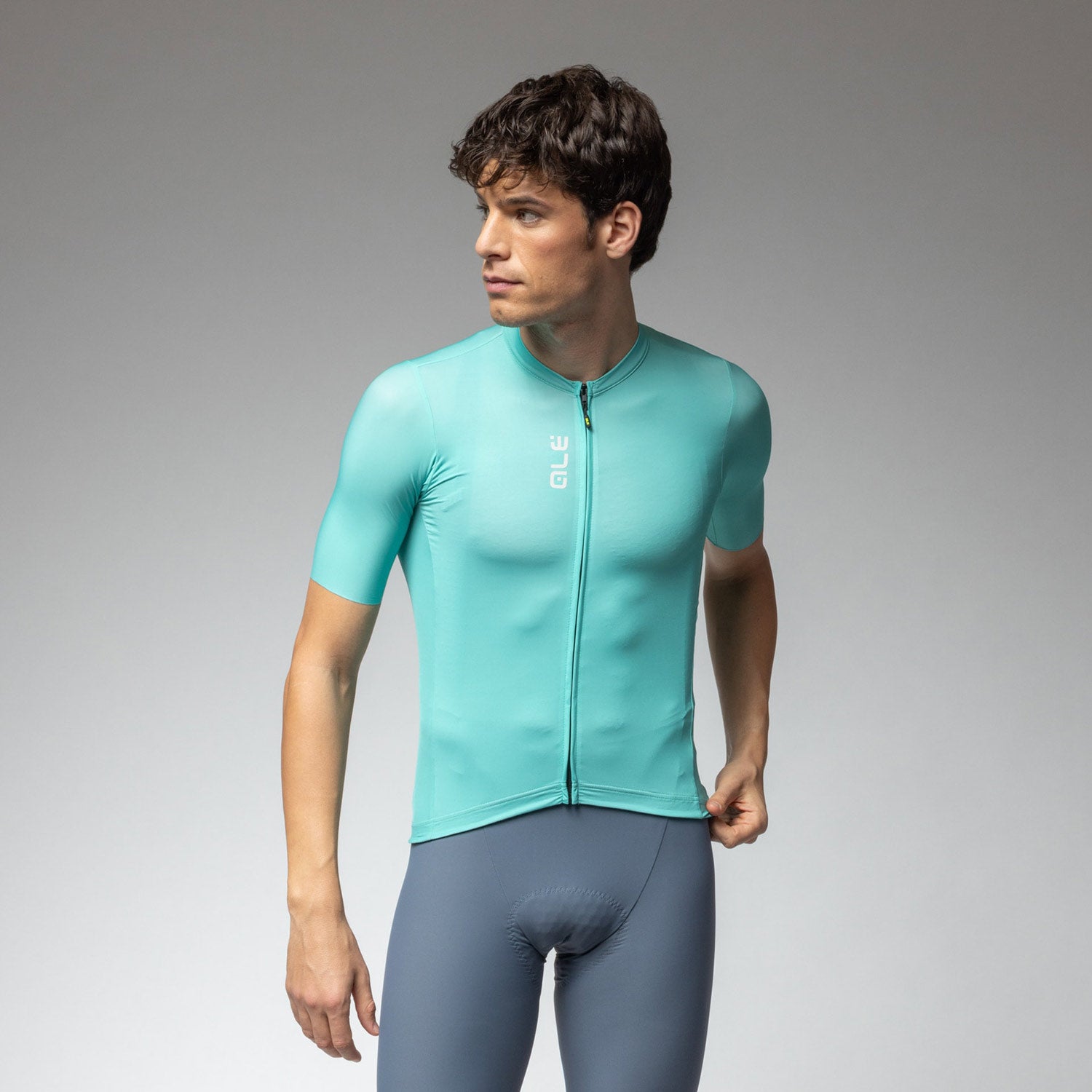 Ale Clothing Colour Block Pragma Short Sleeved Jersey SS26 - XXL - Cyan Pragma