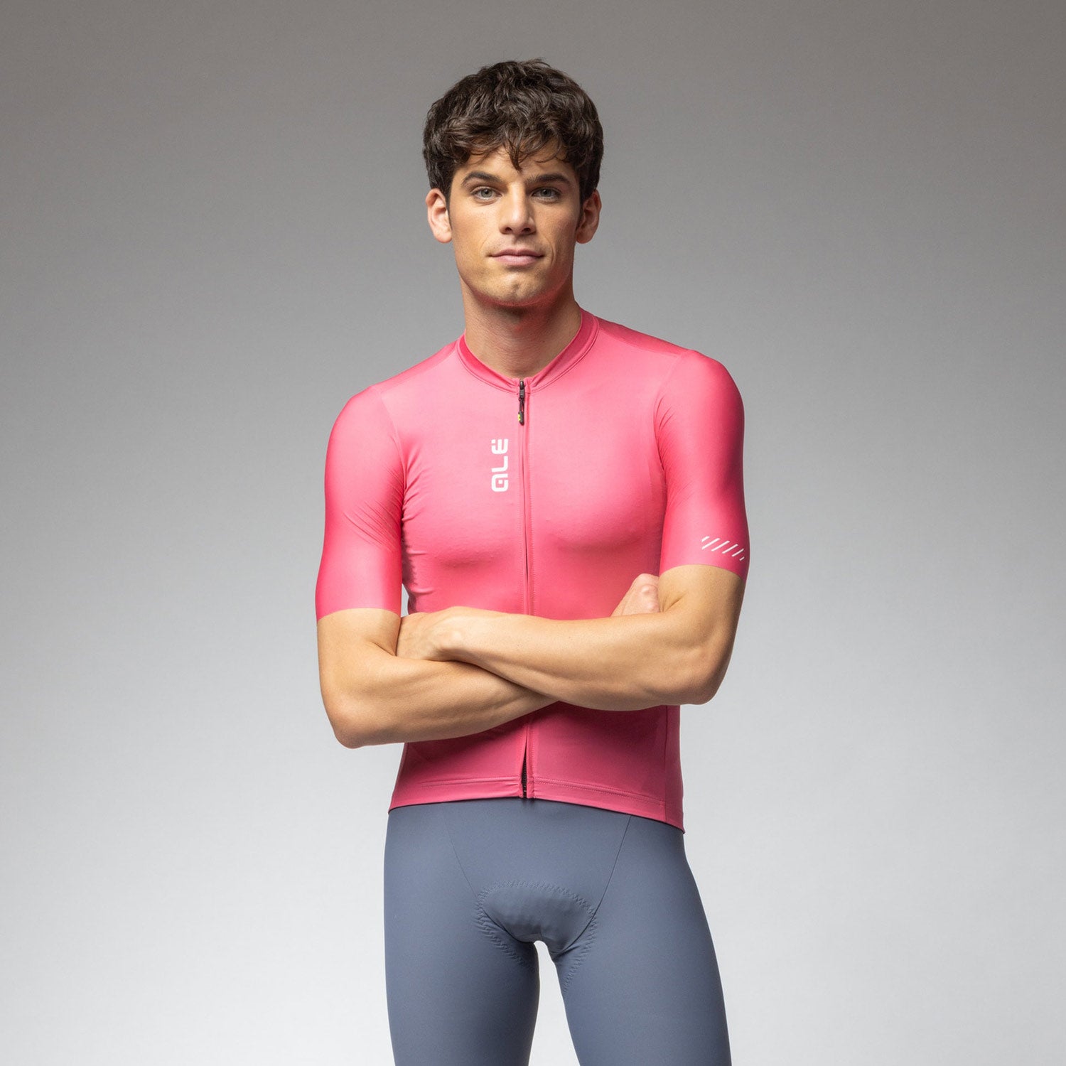 Ale Clothing Colour Block Pragma Short Sleeved Jersey SS26 - M - Pink Pragma